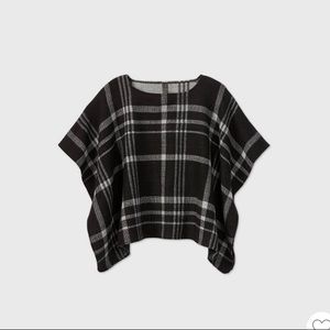 A NEW DAY Women’s Plaid Poncho NWT